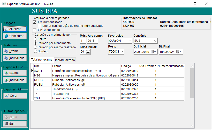 print da tela do bioslab